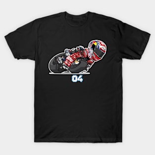 Andrea Dovizioso 4 Cartoon T-Shirt